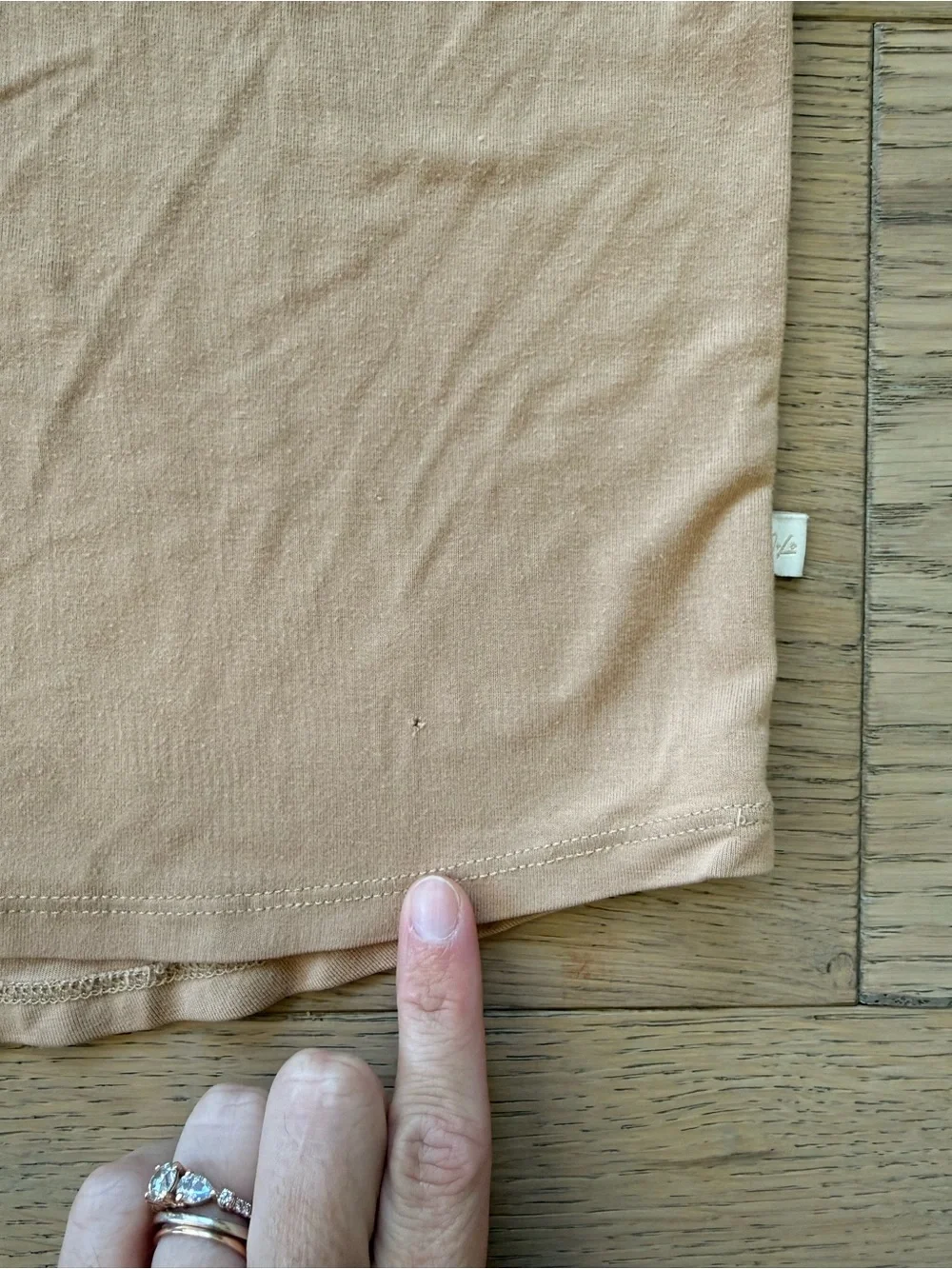 Jax & Lennon co light terra cotta kids basic tshirt